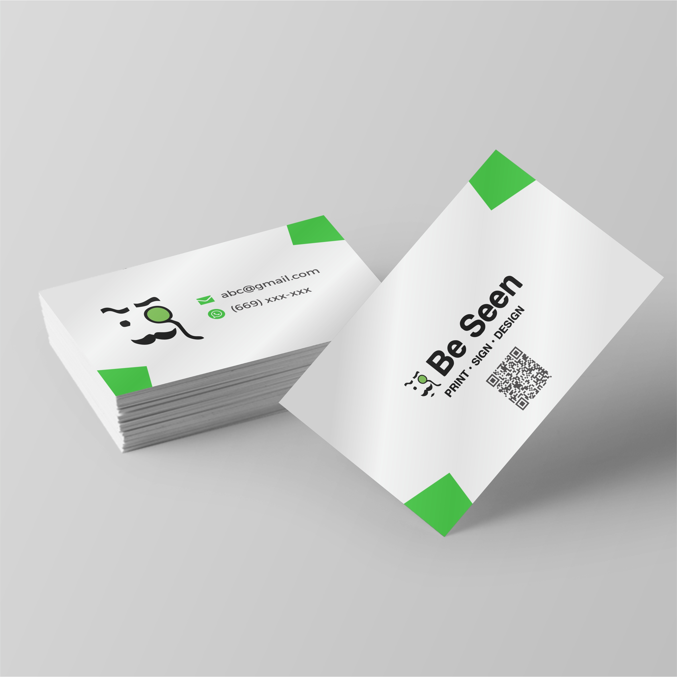 Premium spot UV business cards with raised glossy logo for luxury real estate branding